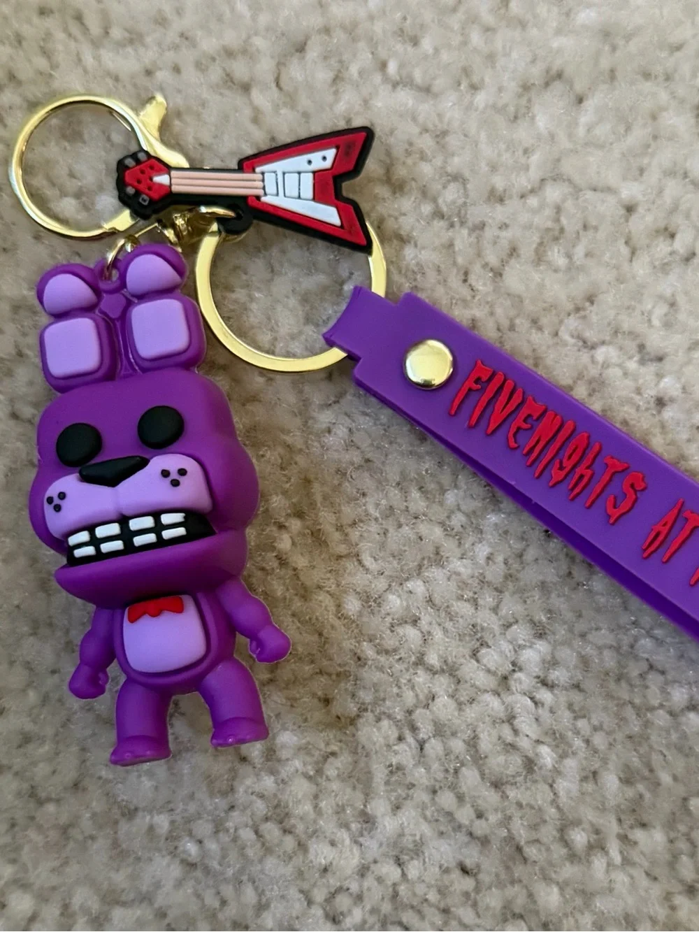 Purple Bunny Keychain - Kids Toy Accessory